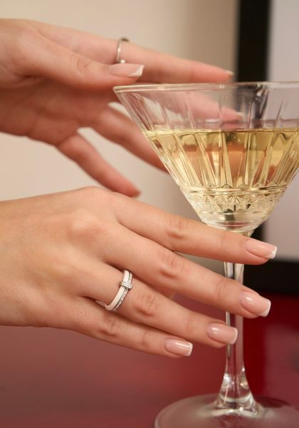 Infinity glow ring каблучка  срібло біла 17,5 розмір   фото
