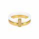 Каблучка infinity glow ring New золото біла   фото 1