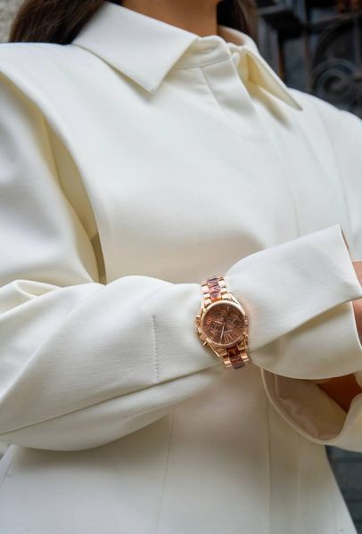 Годинник коричневий Сlassic dial   фото