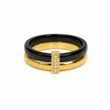 Каблучка infinity glow ring New золото чорна    фото