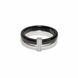 Каблучка infinity glow ring New срібло чорна   фото 1